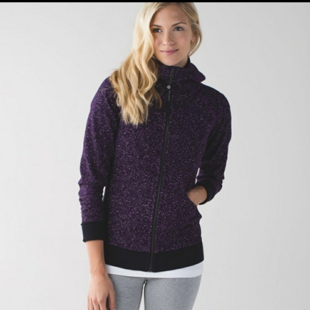 Lululemon Athletica Dark Purple Full-Zip Hoodie